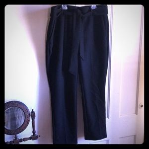 Loft Marissa 8 petite black trouser with tie